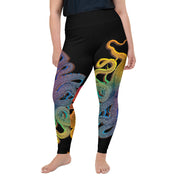 Octopus Rainbow Plus Size Leggings